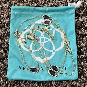 Kendra Scott long chain - small purple stones
